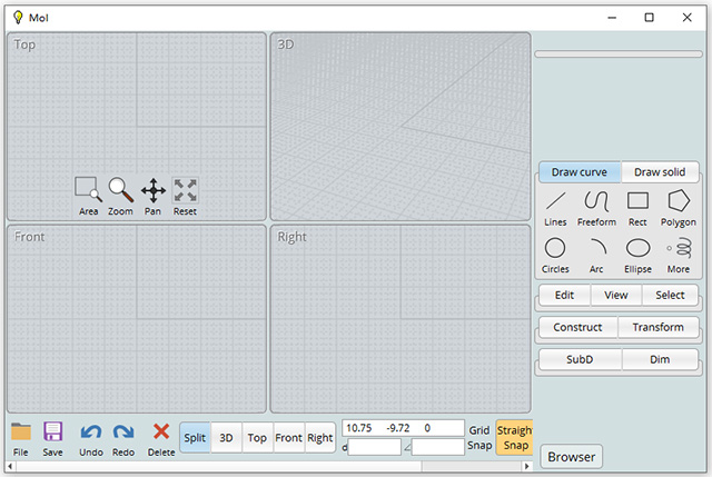 moi3d v4免费版 v4.0.2020.1222 强大、精确、易用的三维建模软件，拥有快速流畅的工作流程。